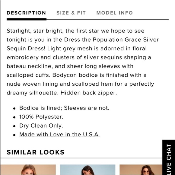 Dress the Population Grace Lace Sequin Mini Dress - Picture 4 of 10